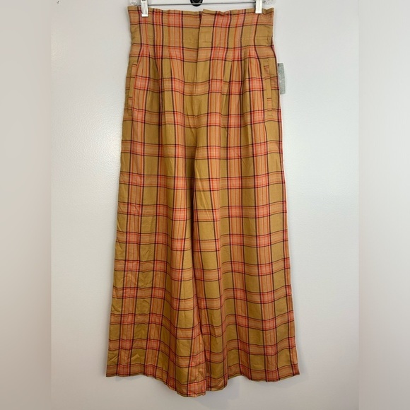 NWT Maeve Plaid Wide Leg High Wasited Kilt Culotte Anthropolgie Size XS Petite - Picture 5 of 14